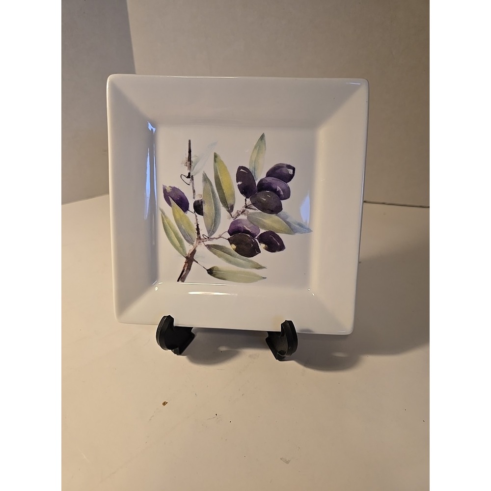 Olive Square Plate Gourmet Village 7" Fair Exclusivement Pour Cute Morin Heights
